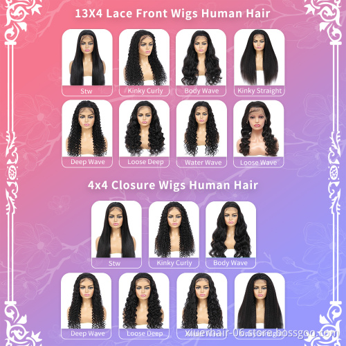 Cheap Brazilian Virgin Curly Cuticle Aligned 20 Inch Body Wave 13X4 Lace Frontal Lace Wig For Black Women